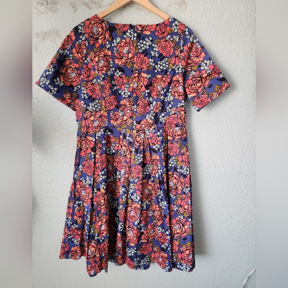 Modcloth Blue and Orange Garment - Picture 3 of 10